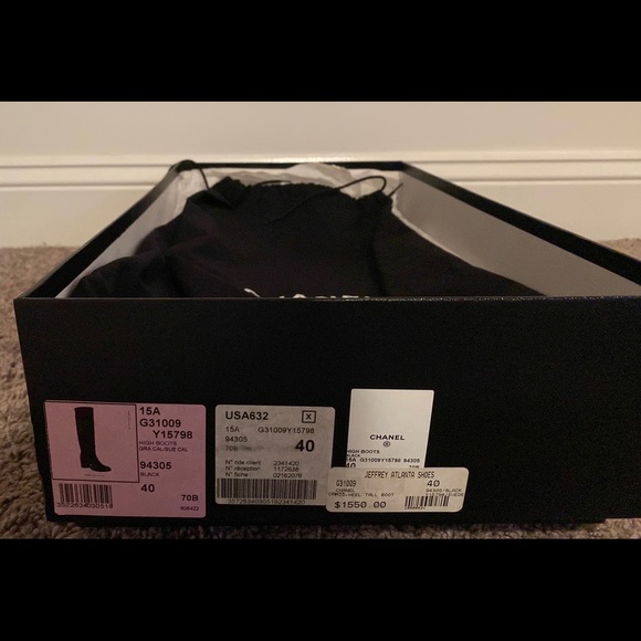 Chanel Leather & Suede Riding Boots Retail Price $1,550 - Picture 11 of 11